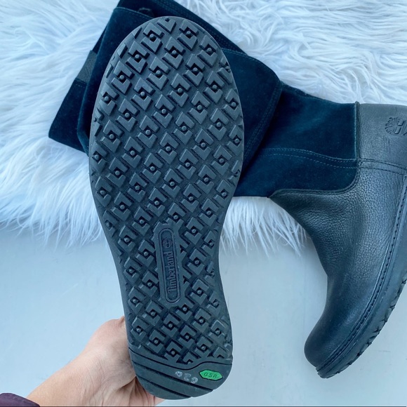 Timberland Black Leather Suede Tall Bethel boots - Picture 6 of 8